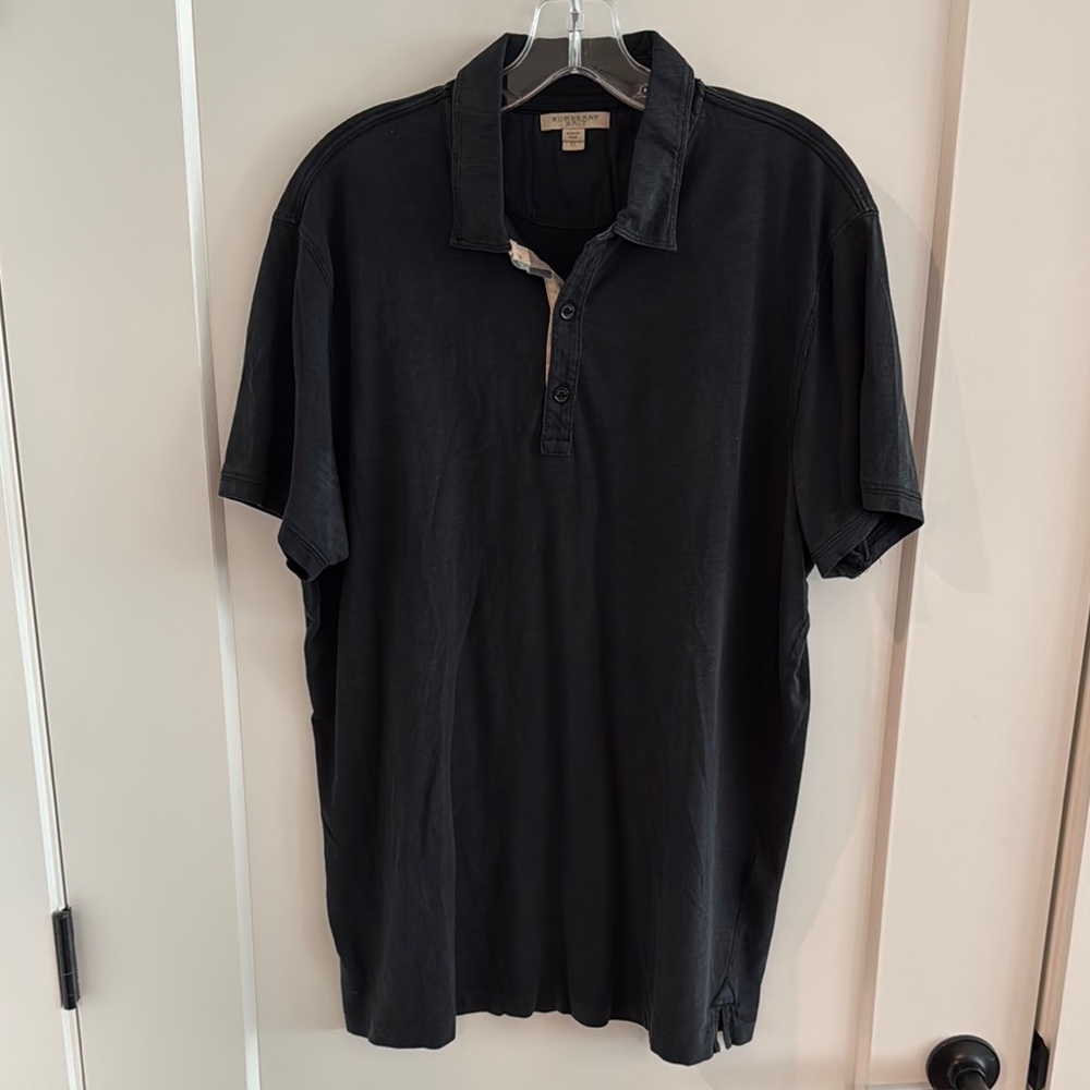 Burberry Black Polo Shirt Classic Style
